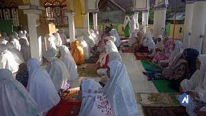 Perayaan sholat ied di gampiong lek lek aceh barat